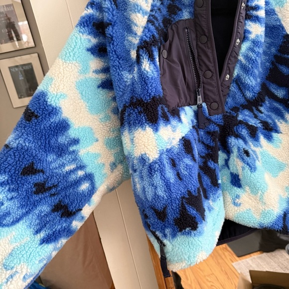 Free people Sherpa pull over blue jacket sweater - Picture 4 of 7